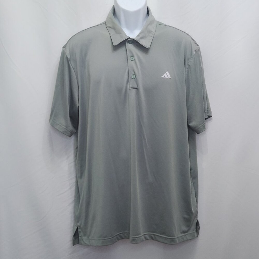 Adidas Performance Polo Shirt Mens XL Green Golf Short Sleeve Casual Work JJ01